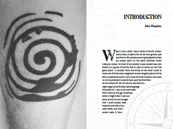 Title spread for John Reppion's Introduction for Spirits of Place